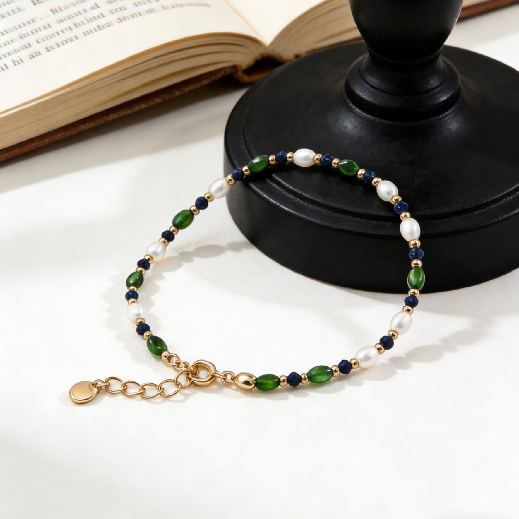 Enchanted Grove Vintage Beaded Bracelet