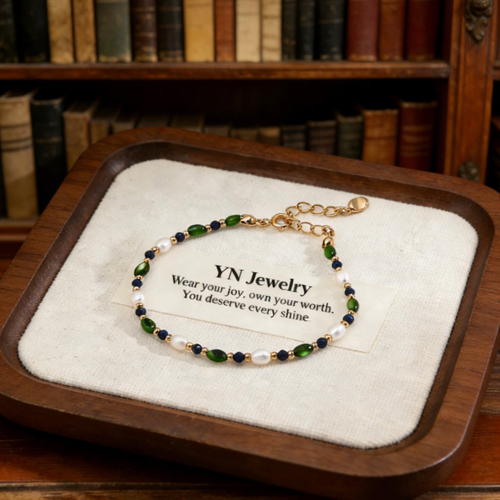 Enchanted Grove Vintage Beaded Bracelet