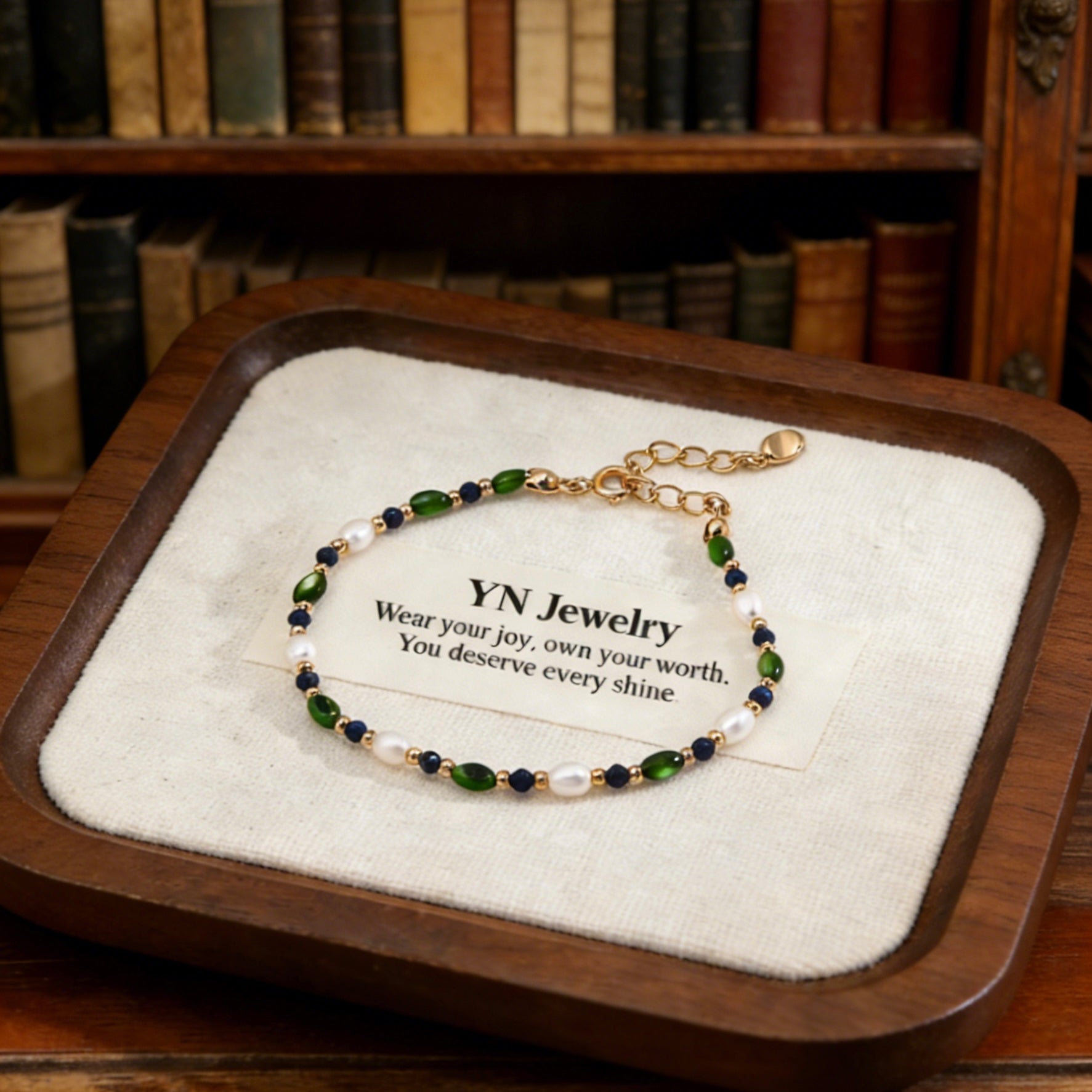 Enchanted Grove Vintage Beaded Bracelet