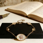 Comet's Tear Mother of Pearl & Zircon Dainty Bracelet