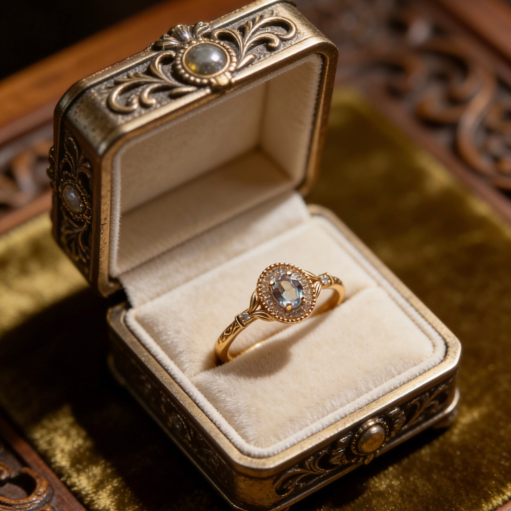 Lumina Vintage Color-Changing Halo Ring