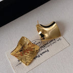 Ins-Style Gold-Plated Platinum-Plated Rhombus-Shaped Earrings