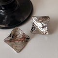 Ins-Style Gold-Plated Platinum-Plated Rhombus-Shaped Earrings