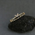 Light Luxury Gold-Plated Double-Layer Butterfly Multi-Zircon Ring